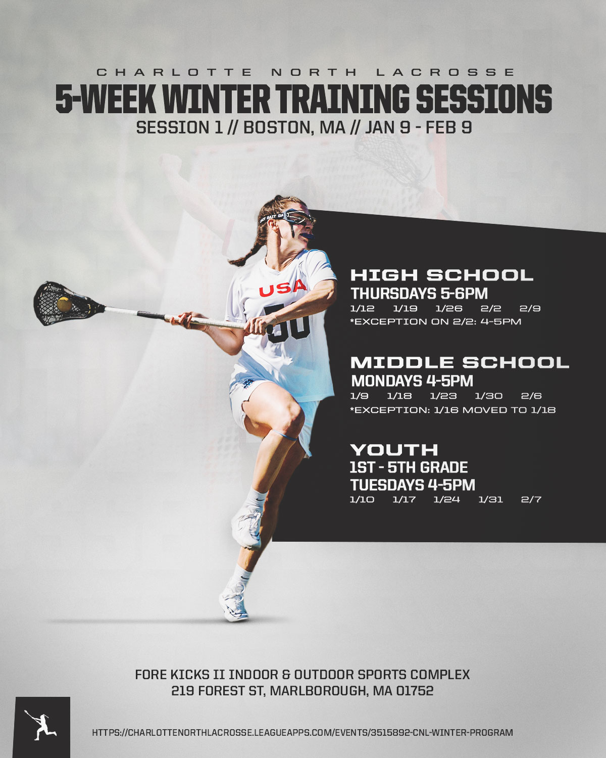 Charlotte North Lacrosse Clinics Weston Youth Lacrosse